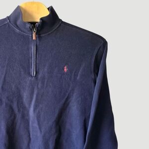 Polo by Ralph Lauren XXL Mens Quarter Zip Pullover Long Sleeve Top